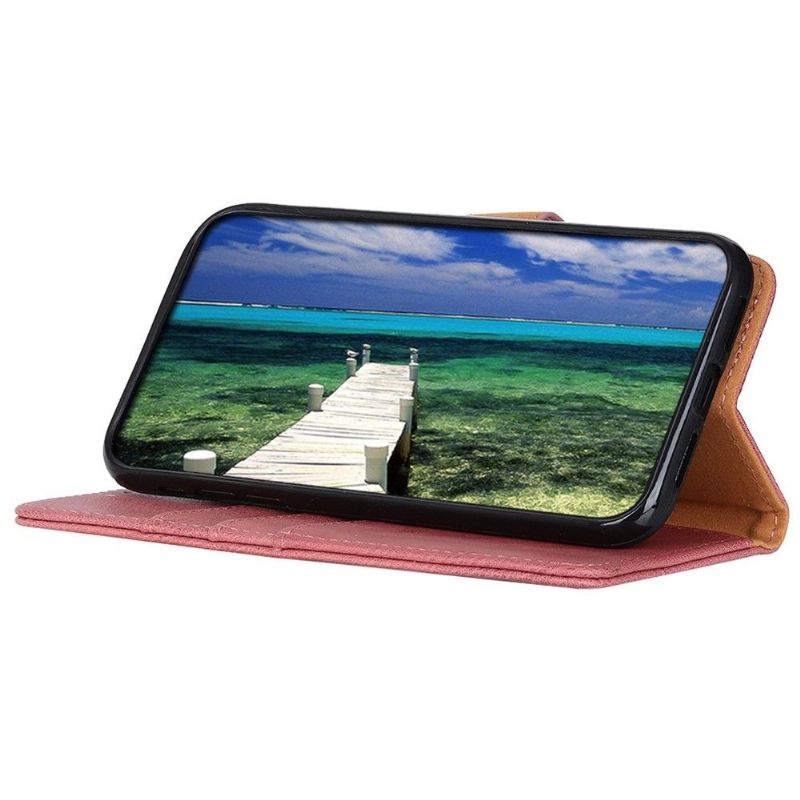 Folio Deksel Til Samsung Galaxy M33 5G Khazneh Imitert Skinn