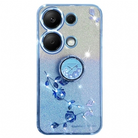 Deksel Xiaomi Redmi Note 13 5g Kadem Glitter Og Rhinestone Support Beskyttelse Deksel