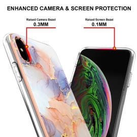 Deksel Til iPhone XS Max Farget Marmor