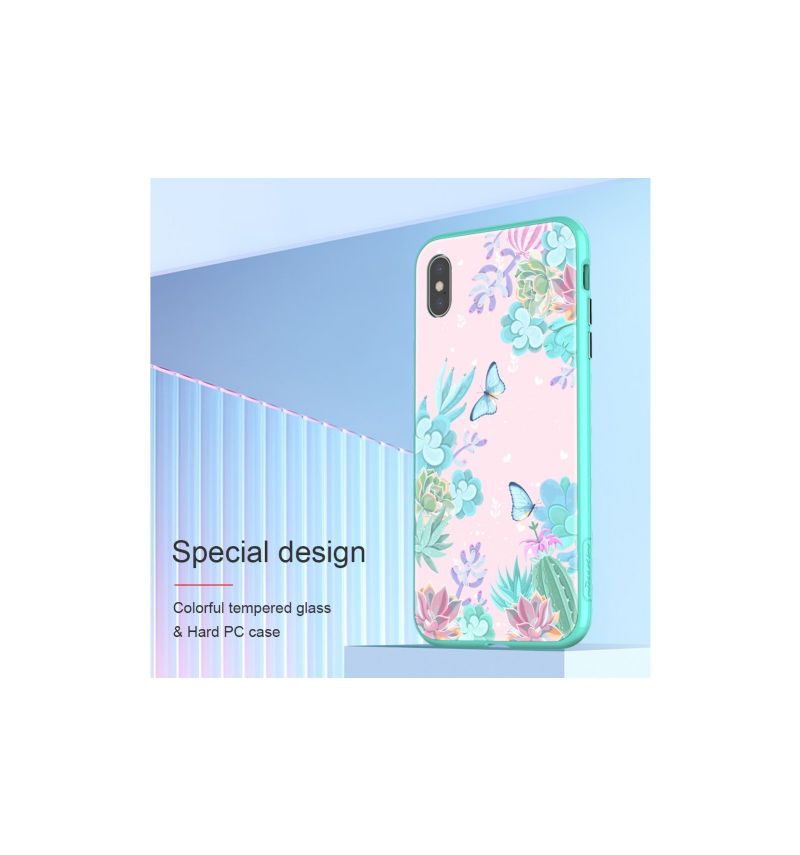 Mobildeksel Til iPhone XS Max Blomsterkasse