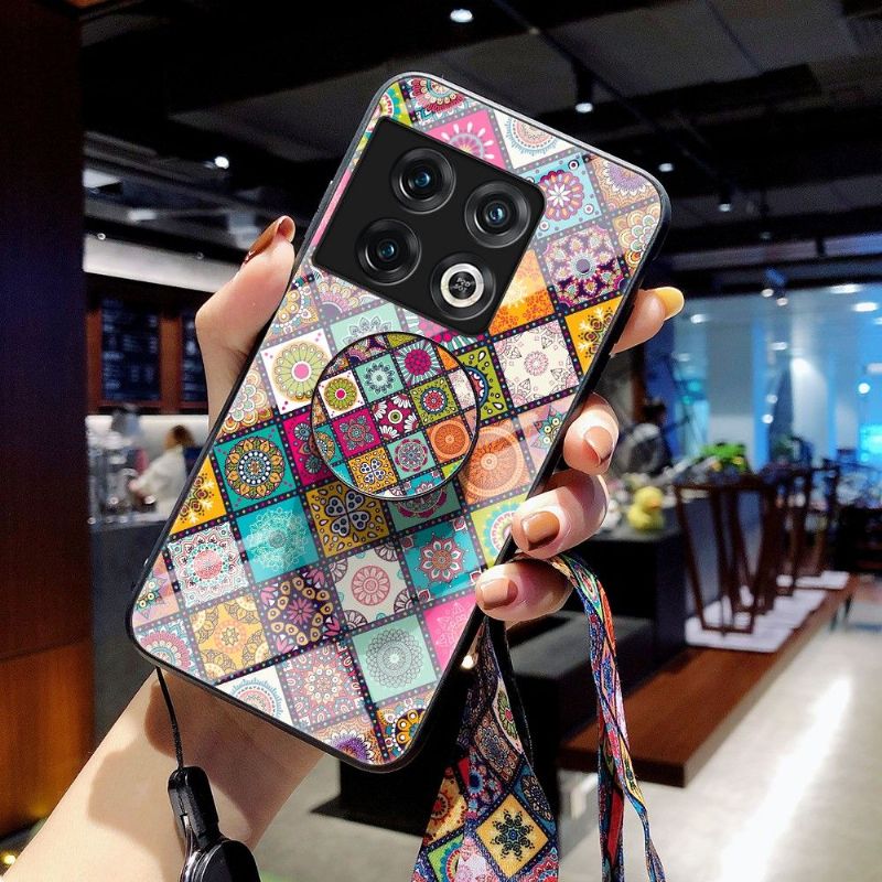 Deksel Til OnePlus 10 Pro Mandala Kaleidoskop Med Stativ