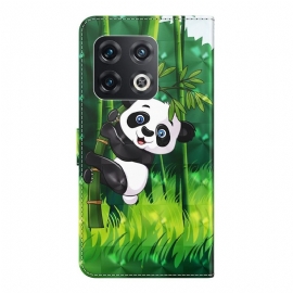 Folio Deksel Til OnePlus 10 Pro Perched Panda