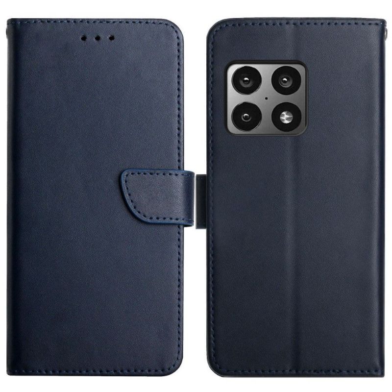 Folio Deksel Til OnePlus 10 Pro Smooth Touch Leather