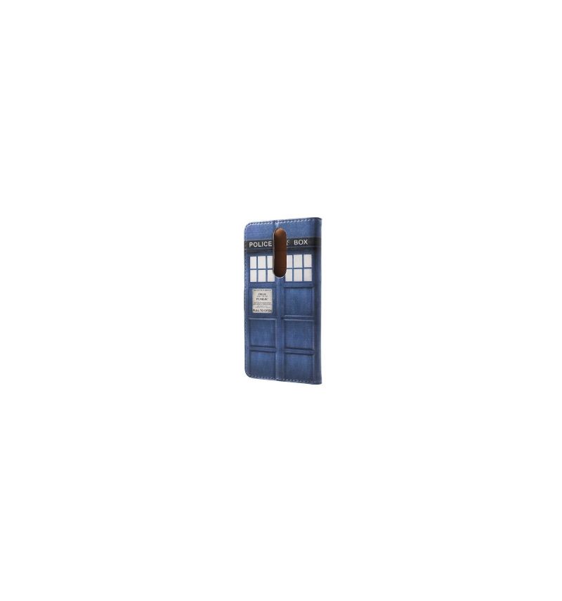 Folio Deksel Til Nokia 5.1 Anti-fall Doctor Who Police Box Card Holder