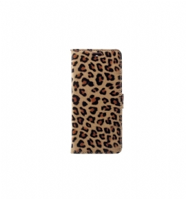 Lærdeksel Til Nokia 5.1 Originalitet Leopardprint Kortholder