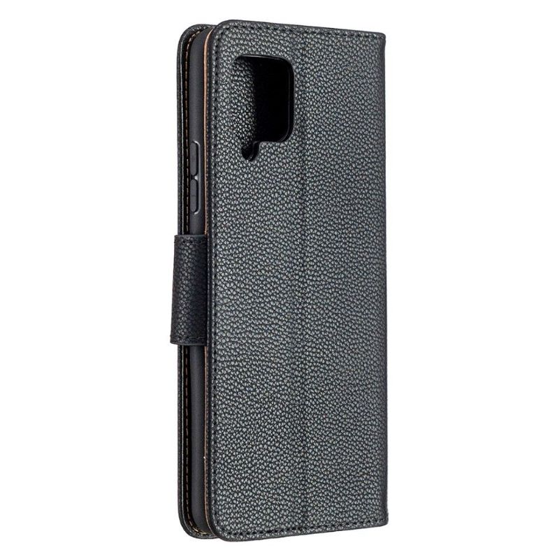 Case Til Samsung Galaxy A42 5G Folio Deksel Kornet Skinneffekt