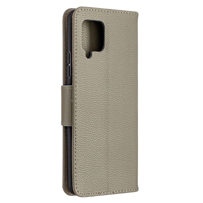 Case Til Samsung Galaxy A42 5G Folio Deksel Kornet Skinneffekt