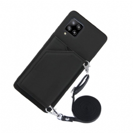 Deksel Til Samsung Galaxy A42 5G Aude Multi-compartment Lanyard