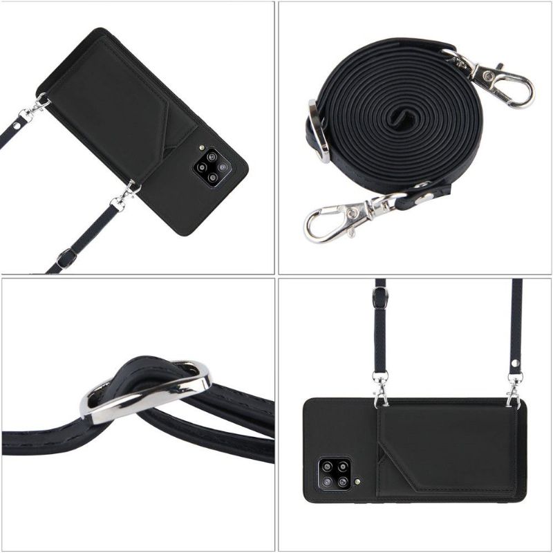 Deksel Til Samsung Galaxy A42 5G Aude Multi-compartment Lanyard