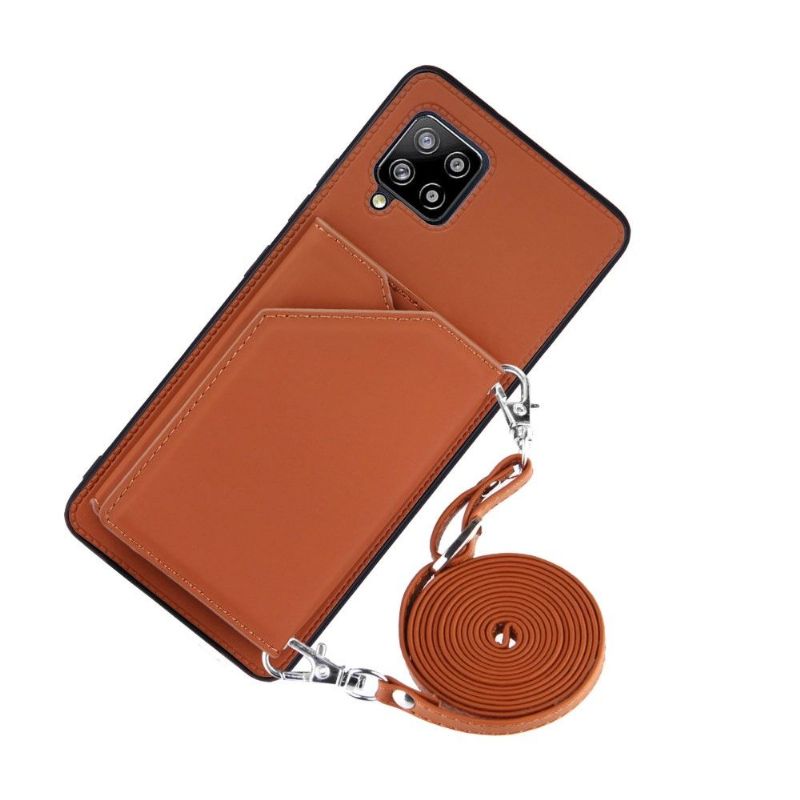 Deksel Til Samsung Galaxy A42 5G Aude Multi-compartment Lanyard