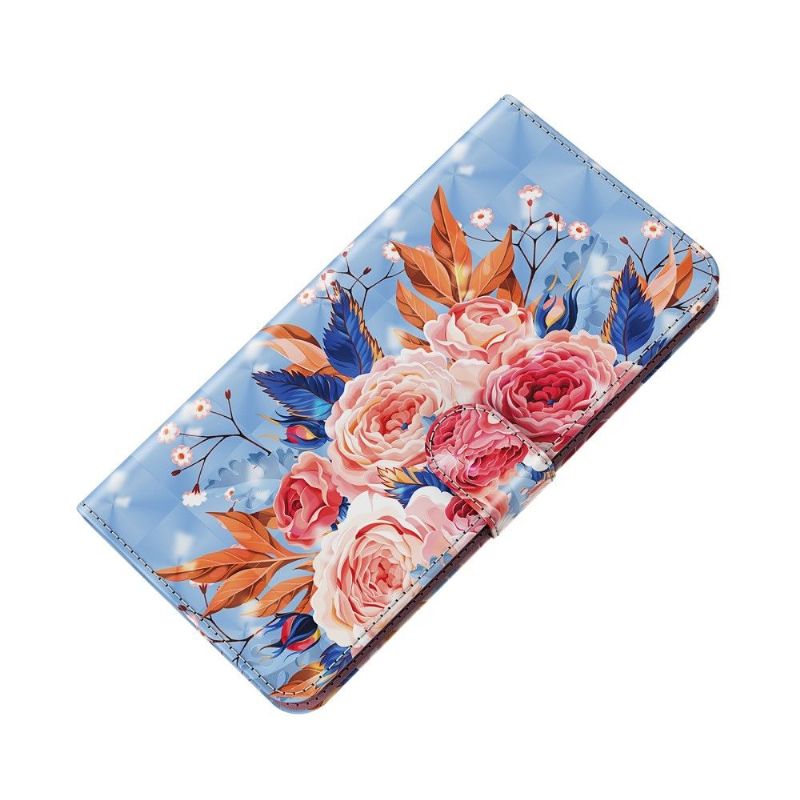 Folio Deksel Til Samsung Galaxy A42 5G Blomstrende Blomster