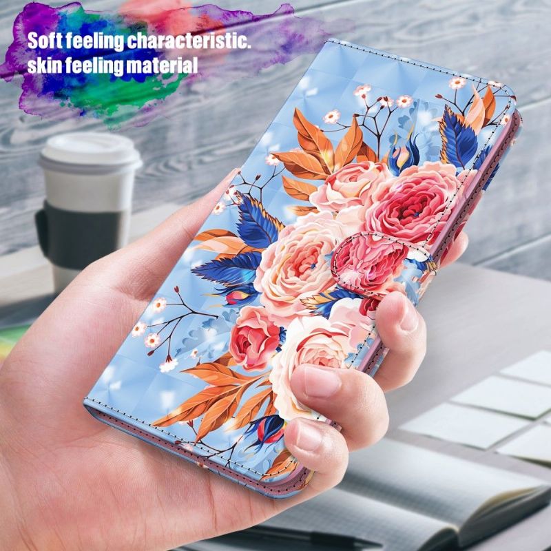 Folio Deksel Til Samsung Galaxy A42 5G Blomstrende Blomster