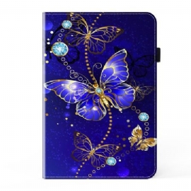 Etui Samsung Galaxy Tab S9 Diamantsommerfugler Beskyttelse Deksel