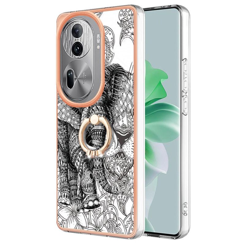 Deksel Oppo Reno 11 Pro 5g Elephant Totem Support Ring Beskyttelse Deksel