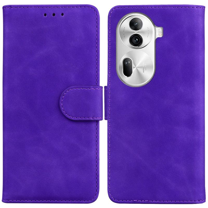 Folio Deksel Oppo Reno 11 Pro 5g Couture Skinneffekt Beskyttelse Deksel