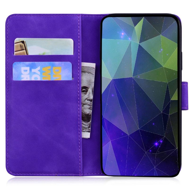 Folio Deksel Oppo Reno 11 Pro 5g Couture Skinneffekt Beskyttelse Deksel