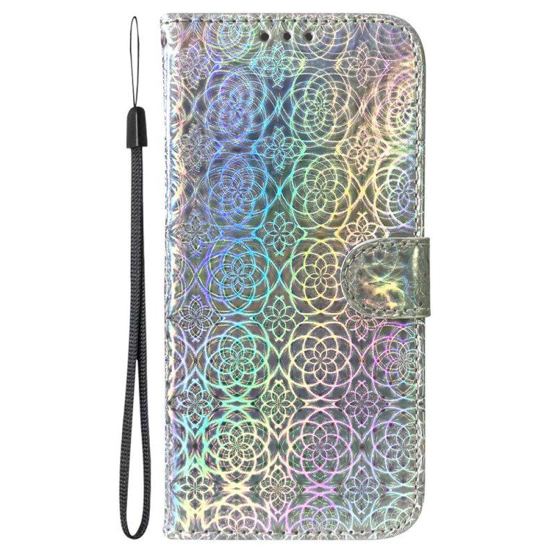 Folio Deksel Til Xiaomi 13 Pro Med Kjede Strappy Disco Style