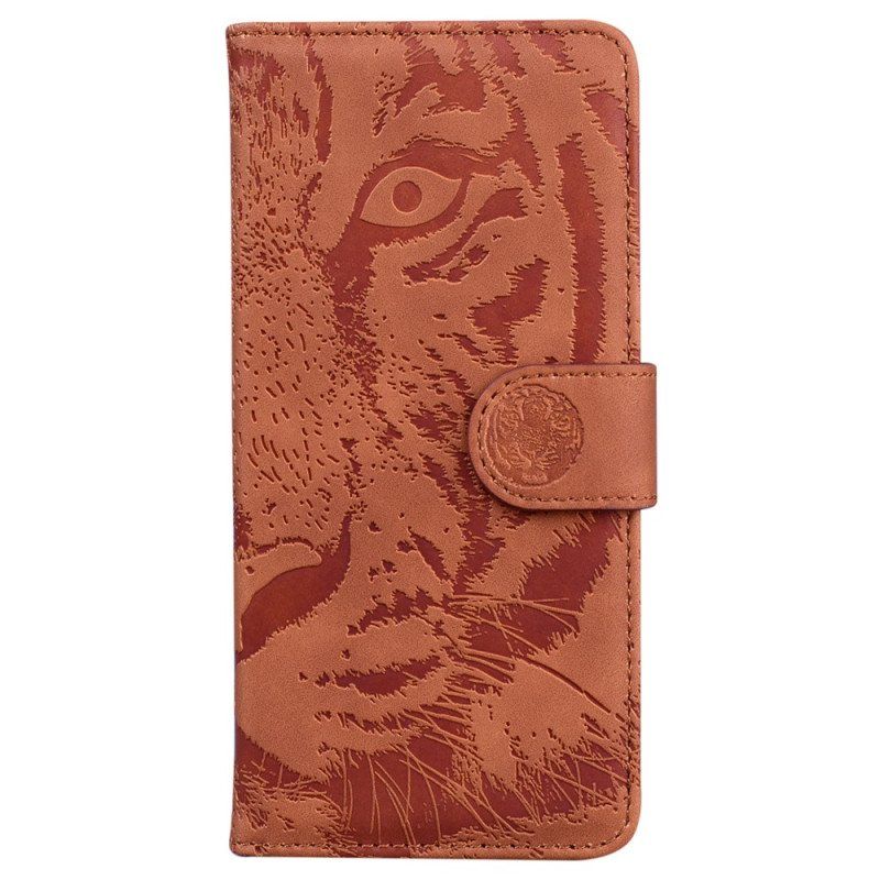 Folio Deksel Til Xiaomi 13 Pro Med Kjede Strappy Tiger Print