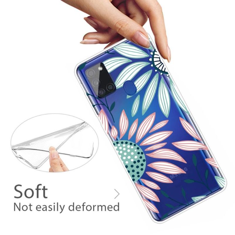 Deksel Til Samsung Galaxy A21s Anti-fall Daisy Blomster