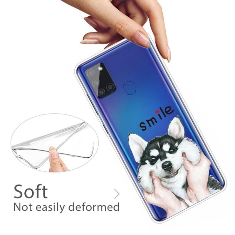 Deksel Til Samsung Galaxy A21s Smile Dog