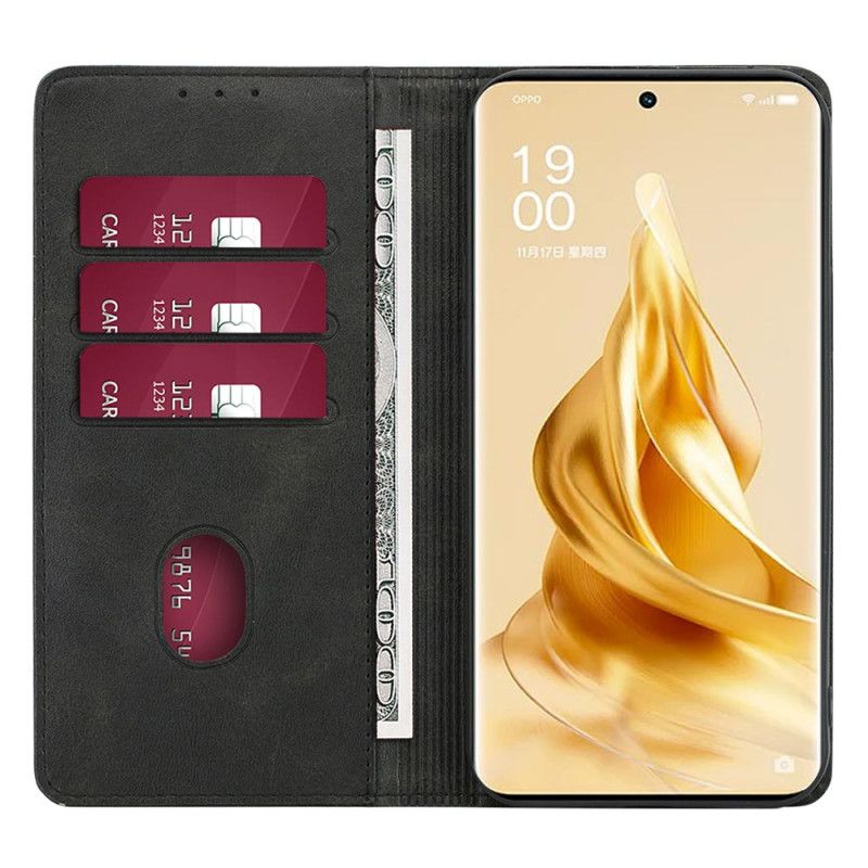 Folio Deksel Oppo Reno 11f 5g Skinnimitasjon Beskyttelse Deksel