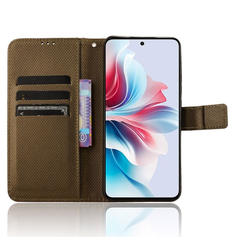 Folio Deksel Oppo Reno 11f 5g Stikket Stropp