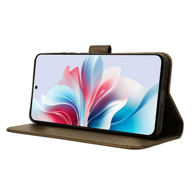 Folio Deksel Oppo Reno 11f 5g Stikket Stropp