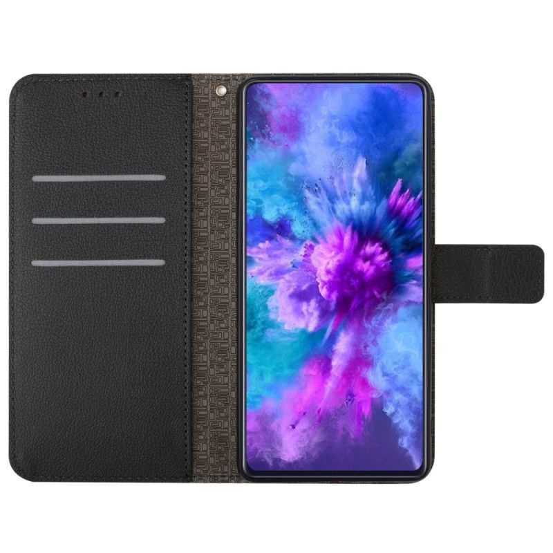 Folio Deksel Oppo Reno 11f 5g Strappy Diamond Mønster