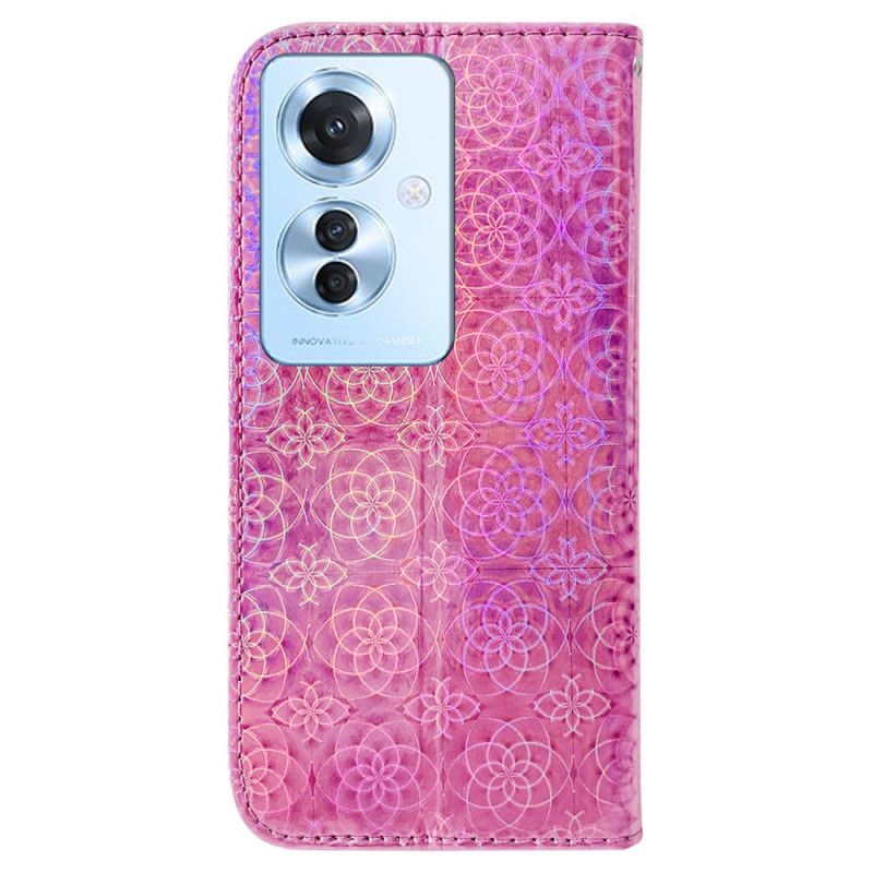 Folio Deksel Oppo Reno 11f 5g Strappy Disco Style