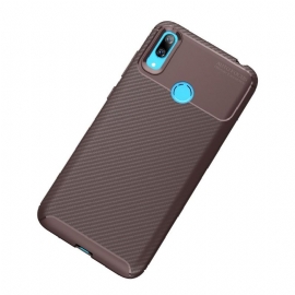 Deksel Til Huawei Y7 2019 Originalitet Brown Karbon Classy