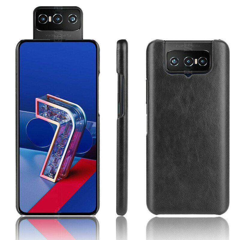 Deksel Til Asus Zenfone 7 / 7 Pro Litchi Skinneffekt