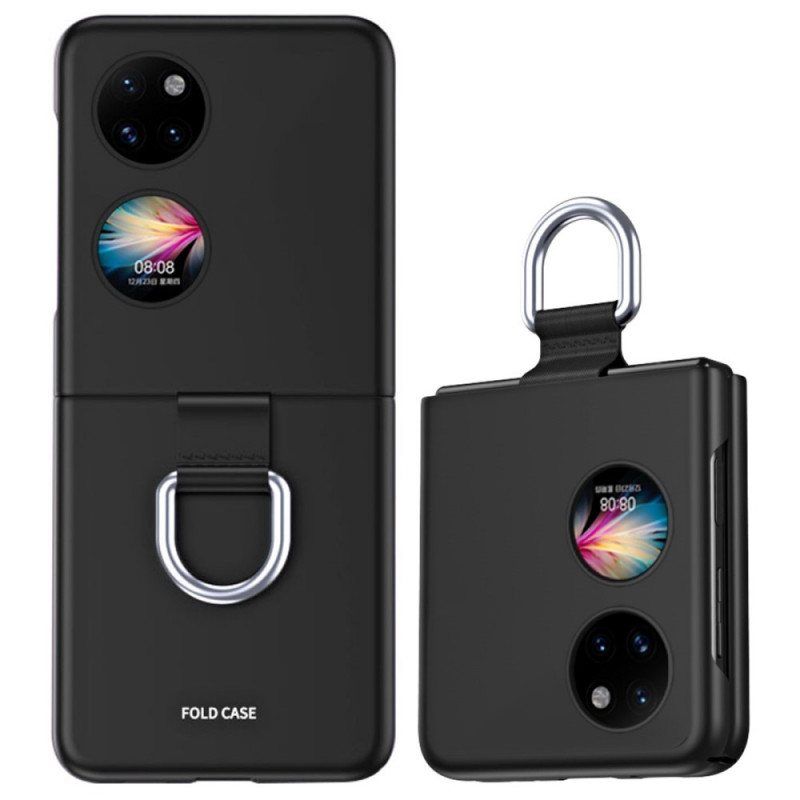 Deksel Til Huawei P50 Pocket Skin-touch Med Ring