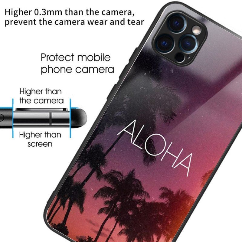 Deksel Til iPhone 14 Pro Aloha Herdet Glass