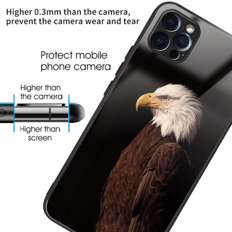 Deksel Til iPhone 14 Pro Eagle Herdet Glass