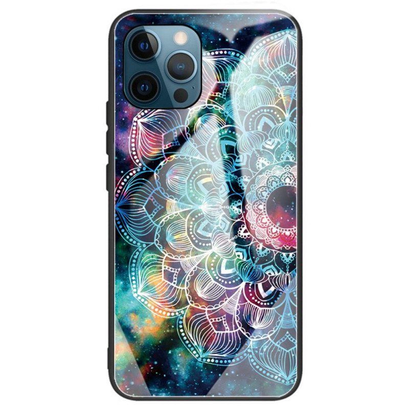 Deksel Til iPhone 14 Pro Max Mandala Herdet Glass