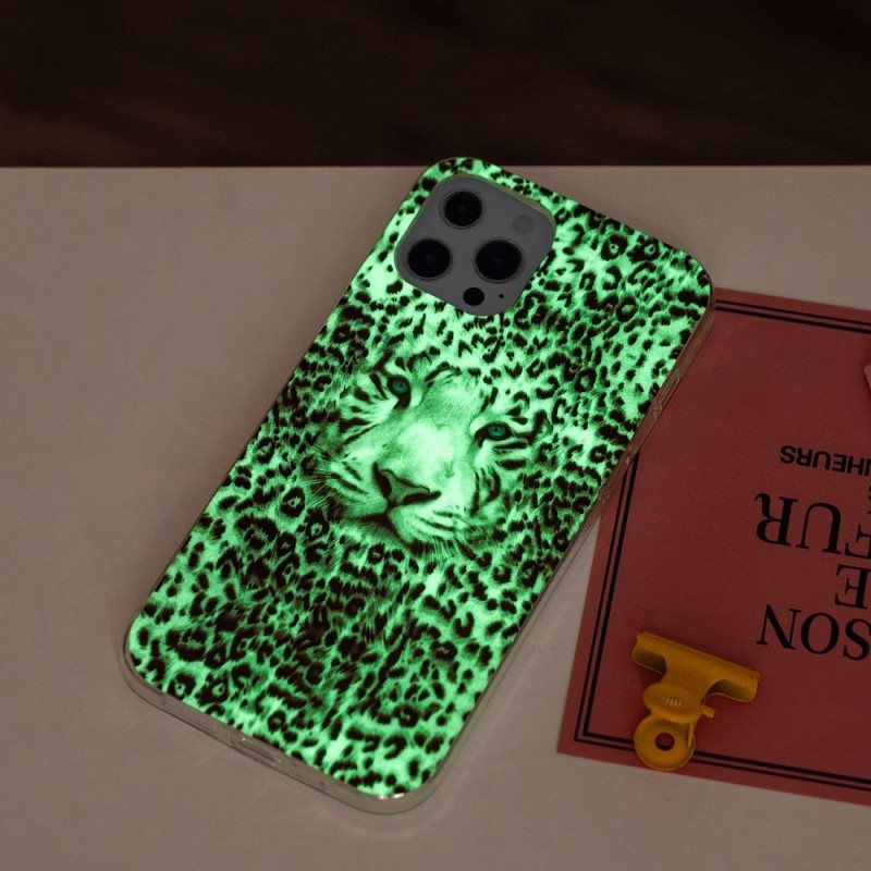 Deksel Til iPhone 15 Pro Max Fluorescerende Leopard