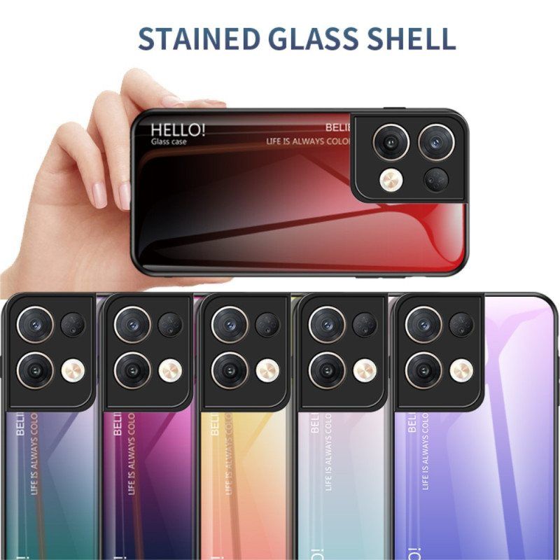 Deksel Til Oppo Reno 8 Pro Herdet Glass Hei