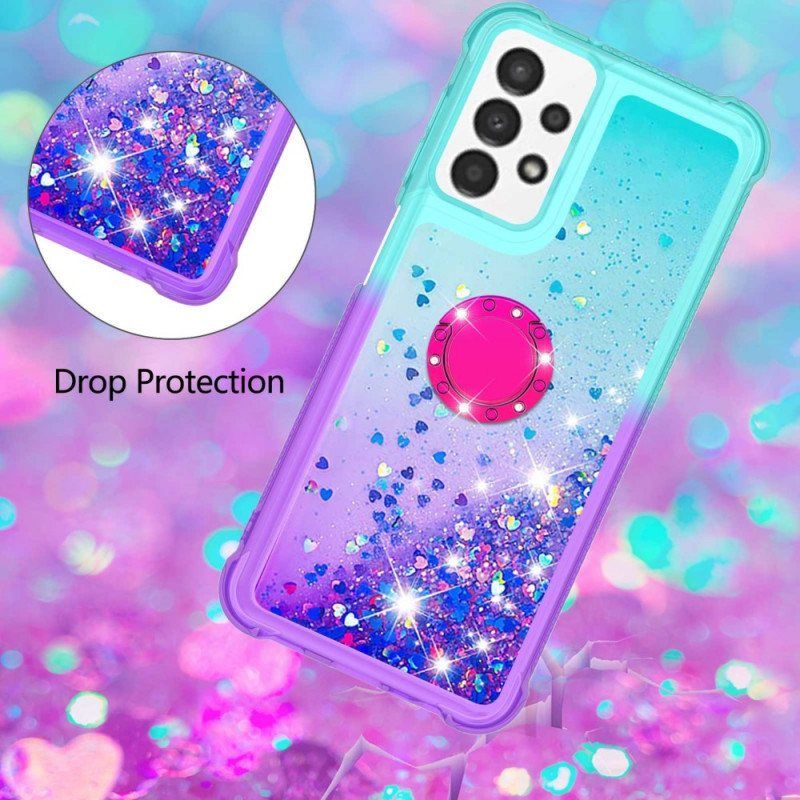 Deksel Til Samsung Galaxy A13 Glitter Ring-bracket