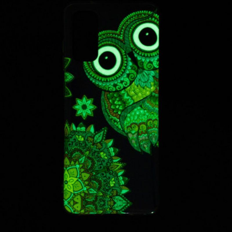 Deksel Til Samsung Galaxy A52 4G / A52 5G / A52s 5G Fluorescerende Ugle Mandala