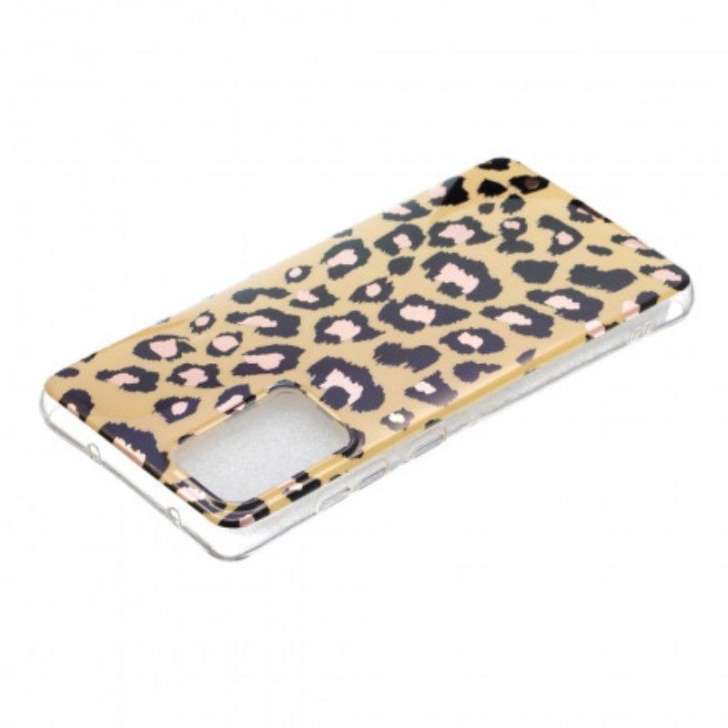 Deksel Til Samsung Galaxy A52 4G / A52 5G / A52s 5G Marmor I Leopardstil