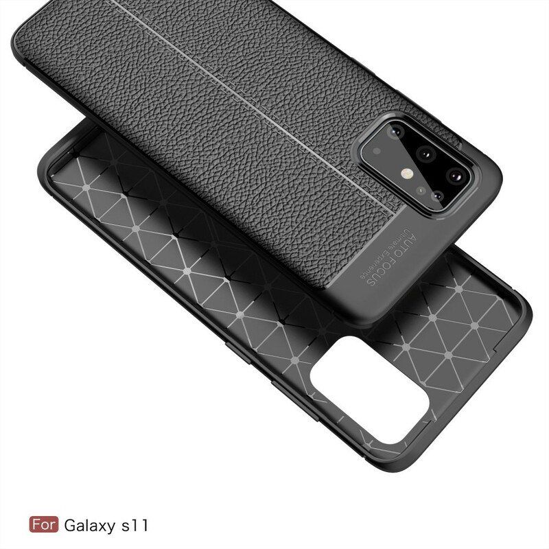 Deksel Til Samsung Galaxy S20 Plus / S20 Plus 5G Lychee Double Line