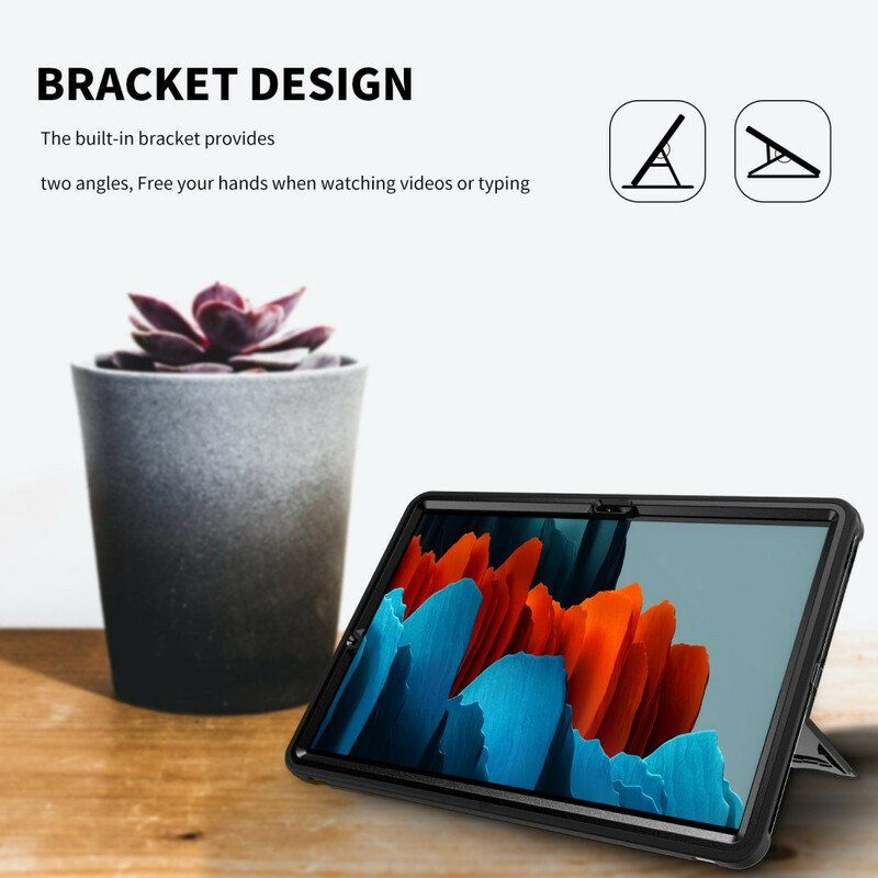 Deksel Til Samsung Galaxy Tab S8 Plus / Tab S7 Plus Multifunksjonell Virksomhet