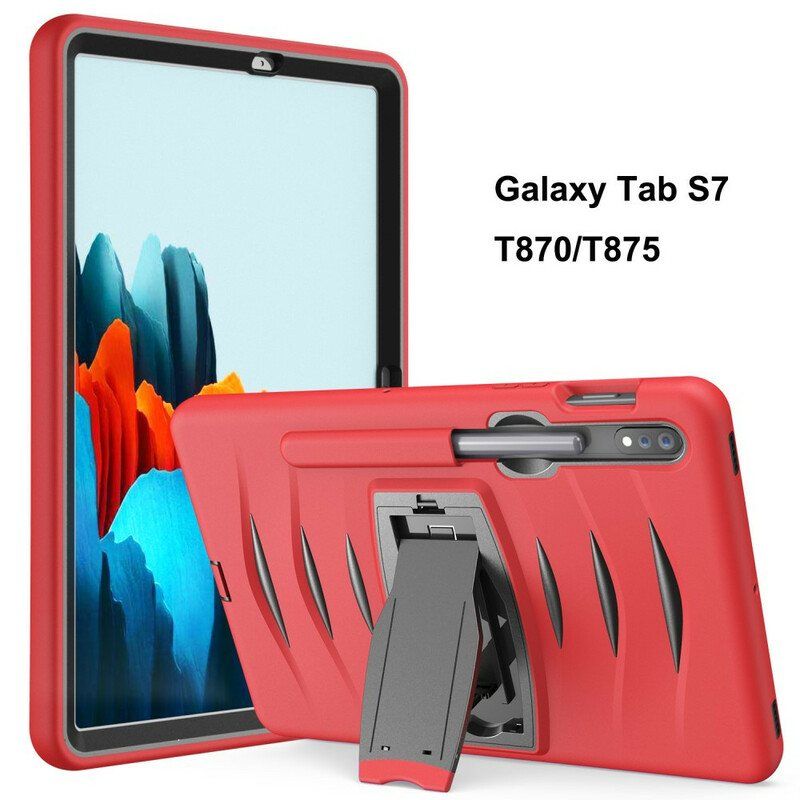 Deksel Til Samsung Galaxy Tab S8 / Tab S7 Beskyttelse Støtfangerbeskyttelse Med Brakett