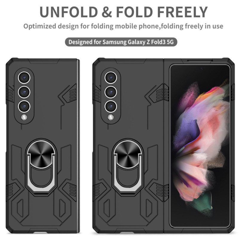 Deksel Til Samsung Galaxy Z Fold 4 Bi-materiale Og Roterende Ring