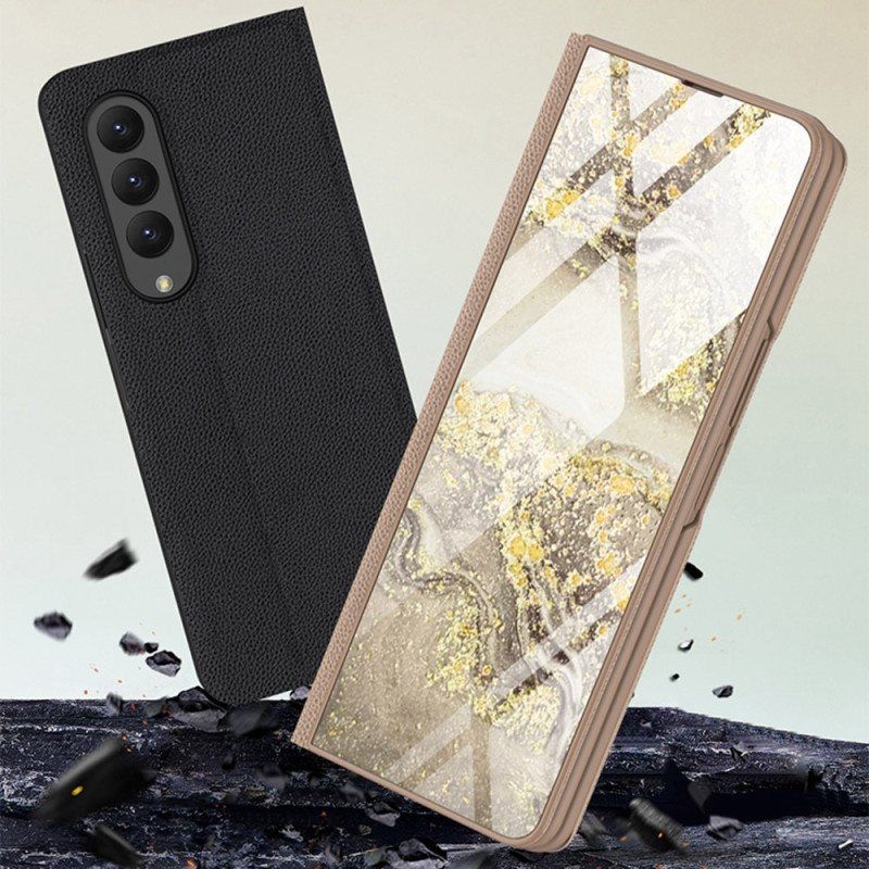 Deksel Til Samsung Galaxy Z Fold 4 Gkk Marble Waves