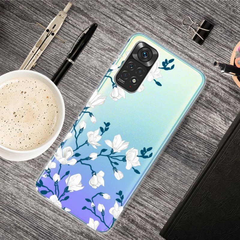 Deksel Til Xiaomi Redmi Note 11 / 11S Hvite Blomster