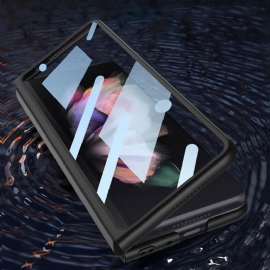 Deksel Til Samsung Galaxy Z Fold 3 5G Beskyttelse Koffert + Herdet Glass