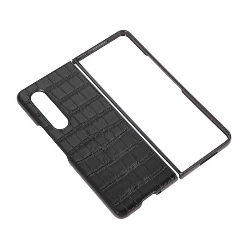 Deksel Til Samsung Galaxy Z Fold 3 5G Croc Skin Effekt