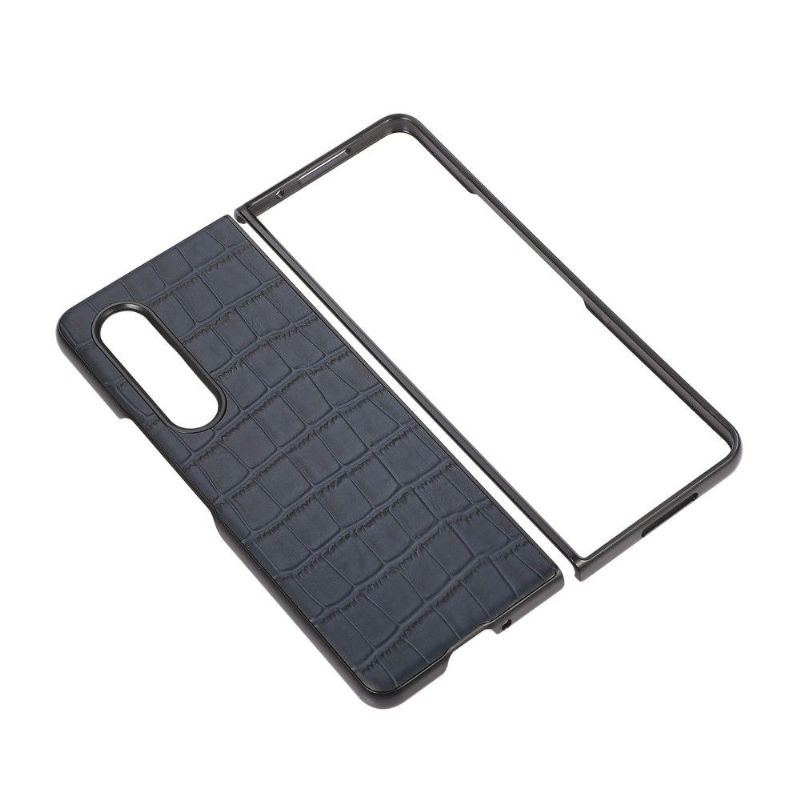 Deksel Til Samsung Galaxy Z Fold 3 5G Croc Skin Effekt