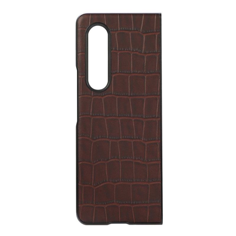 Deksel Til Samsung Galaxy Z Fold 3 5G Croc Skin Effekt